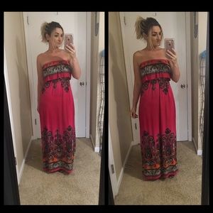 Paisley Print Maxi Dress
